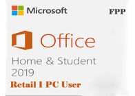 Casa di Microsoft Office 2019 e studente attivati online PC Retail Key License FPP
