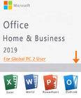 Casa di Microsoft Office 2019 e utente PC globali della licenza 2 di chiave di affari
