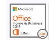 Casa di Microsoft Office &amp; licenza chiave di affari 2016 per il mackintosh dell'Asia