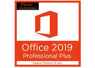 Attivazione professionale del telefono di codice chiave di più di Microsoft Office 2019 globali di versione soltanto