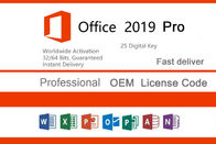 Computer Microsoft Office 2019 pro più la chiave, chiave 2019 dell'OEM dell'ufficio di 32bit 64bit