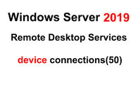Il desktop remoto 2019 del server di Microsoft Windows fornisce un servizio al RDP dei collegamenti del DISPOSITIVO 50