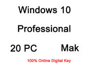 Versione completa di MAK di lingua di Windows 10 del pro dell'autorizzazione PC multiplo di chiave 20