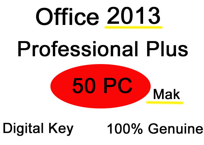 Office Professional del software più assicurazione di qualità rapida di consegna di 2013 chiavi di Mak 50user